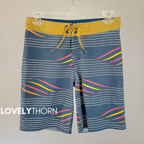 Billabong Other - BILLABONG // tie waist graphic print surf board shorts